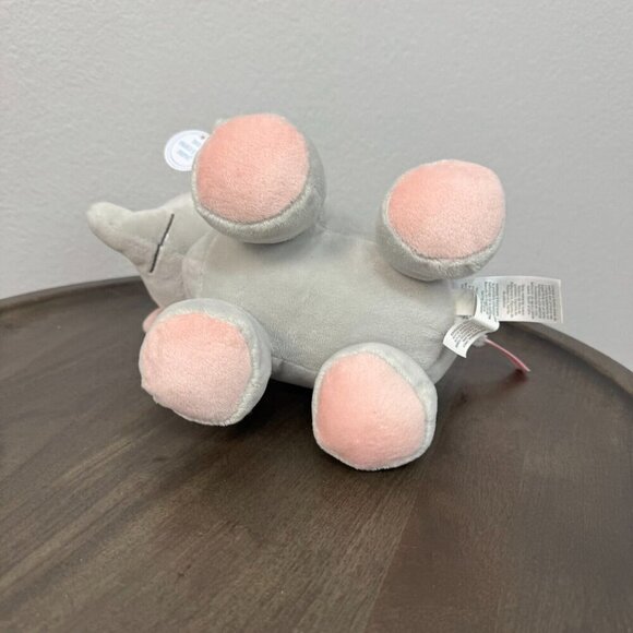 Carter's Child Of Mine Pink Gray Wind Up Musical Plush Elephant Animal Toy - Picture 6 of 10